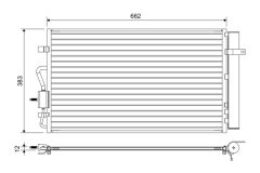 VALEO 822666 — Radiator aer condiționat