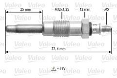 VALEO 345100 — Свеча накала
