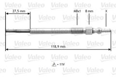 VALEO 345118 — Bujie incandescentă