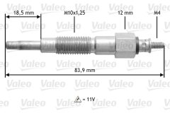 VALEO 345180 — Bujie incandescentă