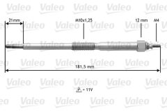 VALEO 345220 — Bujie incandescentă