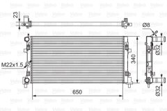 VALEO 701522 — Radiator răcire motor