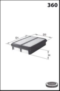 MECAFILTER ELP9695 — Filtru de aer