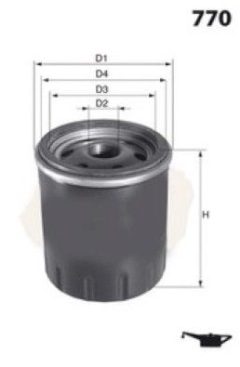MECAFILTER ELH4563 — Масляный фильтр