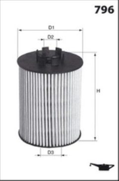 MECAFILTER ELH4854 — Масляный фильтр
