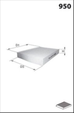 MECAFILTER EKR7465 — Filtru habitaclu