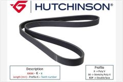 HUTCHINSON 1180 K 6 — Поликлиновой ремень