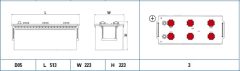 EXIDE ED1803 — Стартерный аккумулятор