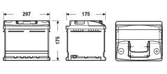 EXIDE EC412 — Стартерный аккумулятор