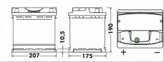 EXIDE EA531 — Baterie de pornire