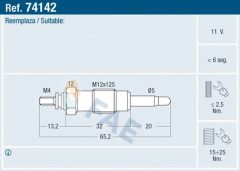 FAE 74142 — Свеча накала
