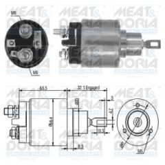MEAT & DORIA 46002 — Втягивающее реле стартера