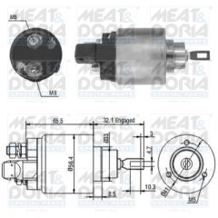 MEAT & DORIA 46004 — Втягивающее реле стартера