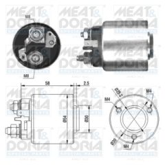 MEAT & DORIA 46011 — Втягивающее реле стартера