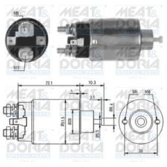 MEAT & DORIA 46027 — Втягивающее реле стартера