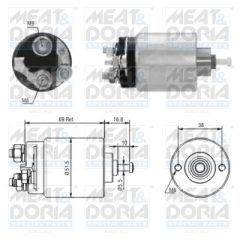 MEAT & DORIA 46104 — Втягивающее реле стартера