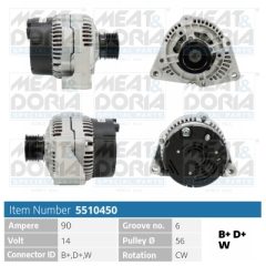 MEAT & DORIA 5510450 — Alternator