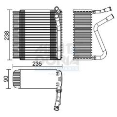 MEAT & DORIA 997005 — Evaporator aer condiționat
