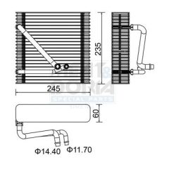 MEAT & DORIA 997014 — Evaporator aer condiționat