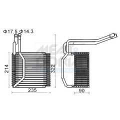MEAT & DORIA 997031 — Evaporator aer condiționat