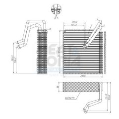 MEAT & DORIA 997098 — Evaporator aer condiționat