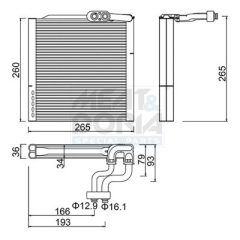 MEAT & DORIA 997112 — Evaporator aer condiționat