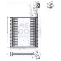 MEAT & DORIA 997121 — Evaporator aer condiționat