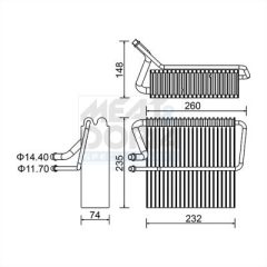 MEAT & DORIA 997145 — Evaporator aer condiționat