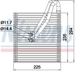 AVA QUALITY COOLING BWV665 — Evaporator aer condiționat