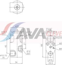 AVA QUALITY COOLING DN1497 — Расширительный клапан кондиционера