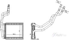 AVA QUALITY COOLING FD6735 — Радиатор печки