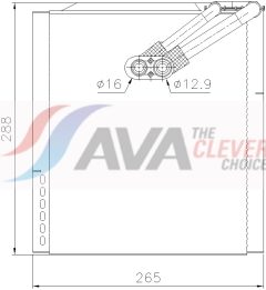AVA QUALITY COOLING KAV357 — Испаритель кондиционера