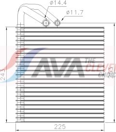 AVA QUALITY COOLING MSV814 — Evaporator aer condiționat