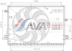 AVA QUALITY COOLING PE7441 — Ventilator radiator motor