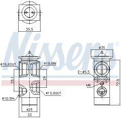 AVA QUALITY COOLING VL1179 — Supapă de expansiune aer condiționat