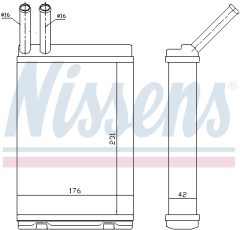 AVA QUALITY COOLING VO6096 — Радиатор печки