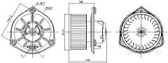 AVA QUALITY COOLING VO8308 — Моторчик печки