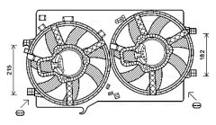 AVA QUALITY COOLING AL7521 — Вентилятор радиатора