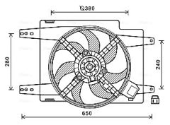 AVA QUALITY COOLING AL7526 — Ventilator radiator motor