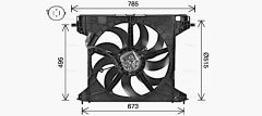 AVA QUALITY COOLING AL7528 — Вентилятор радиатора