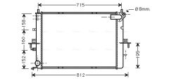 AVA QUALITY COOLING AU2152 — Радиатор охлаждения