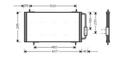AVA QUALITY COOLING AU5147 — Radiator aer condiționat