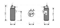 AVA QUALITY COOLING AUD144 — Filtru deshidrator aer condiționat