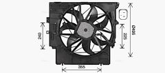 AVA QUALITY COOLING BW7598 — Ventilator radiator motor