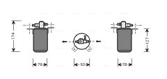 AVA QUALITY COOLING BWD021 — Filtru deshidrator aer condiționat