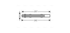 AVA QUALITY COOLING BWD298 — Filtru deshidrator aer condiționat