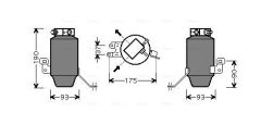 AVA QUALITY COOLING BWD299 — Filtru deshidrator aer condiționat