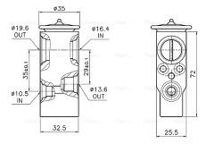 AVA QUALITY COOLING CN1340 — Supapă de expansiune aer condiționat