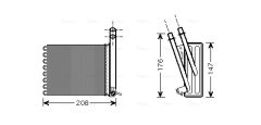 AVA QUALITY COOLING CN6243 — Радиатор печки