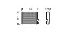 AVA QUALITY COOLING CN6286 — Radiator încălzire habitaclu